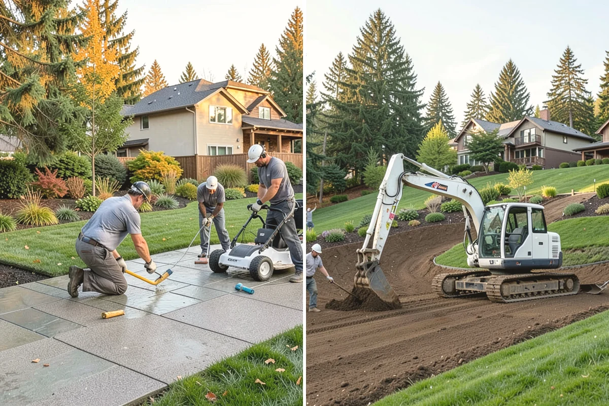 Grading for Drainage in Covington, King County, WA - Assess water flow and problem areas