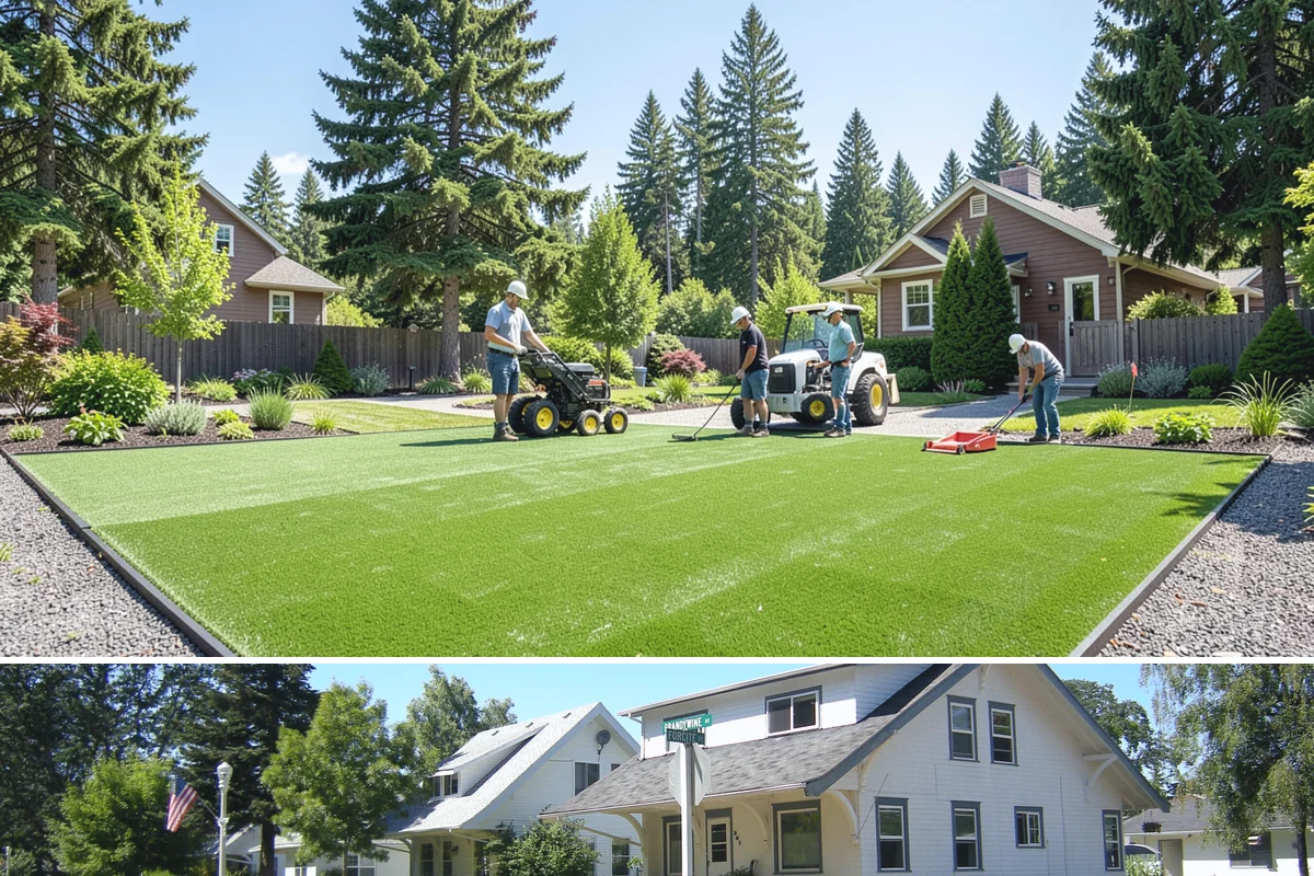Grading for Drainage in DuPont, Pierce County, WA - Best done in drier conditions.