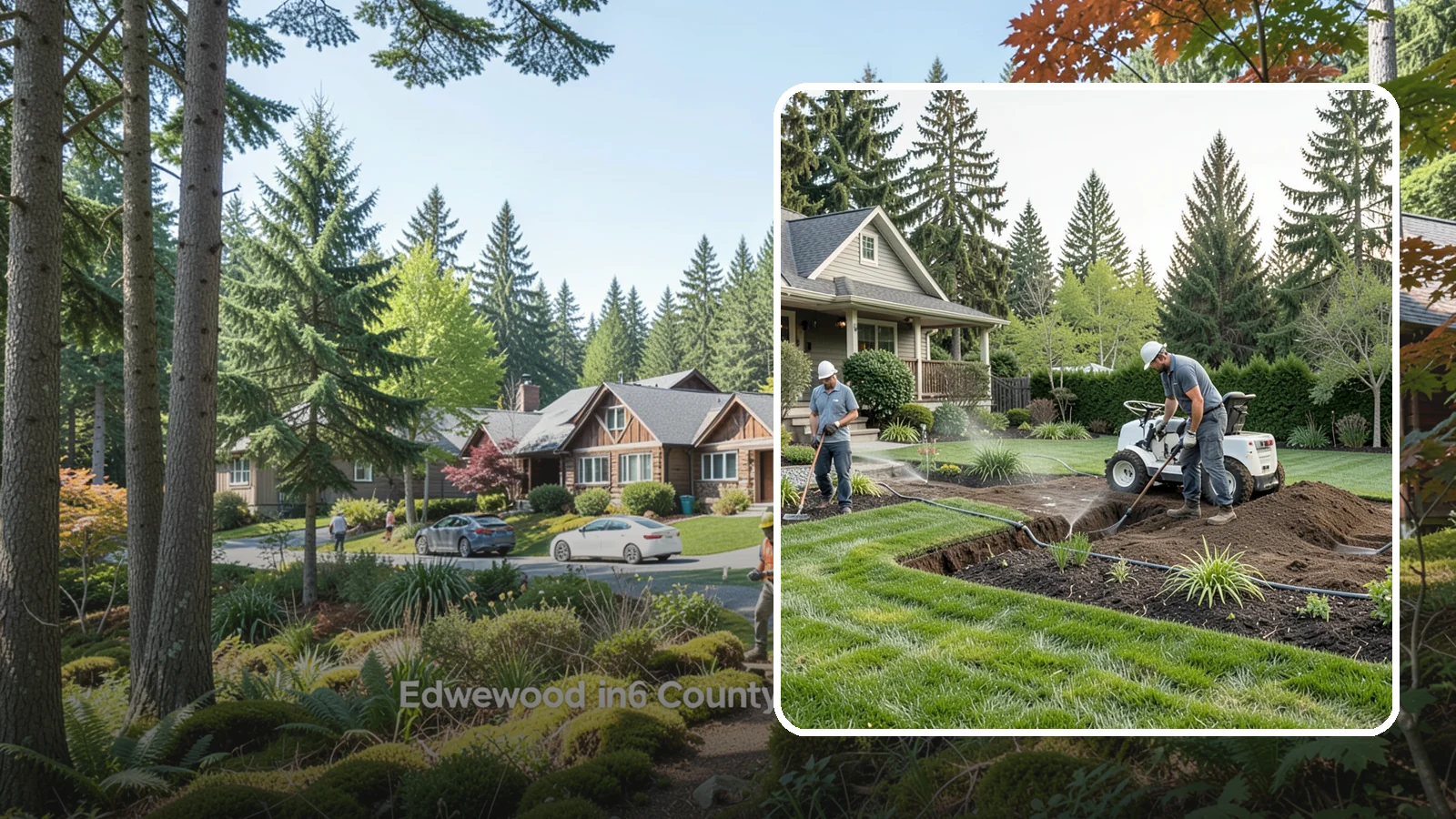 Grading for Drainage in Edgewood, Pierce County, WA - Targeted grading that reshapes the ground to move water away from your home and eliminate wet spots.