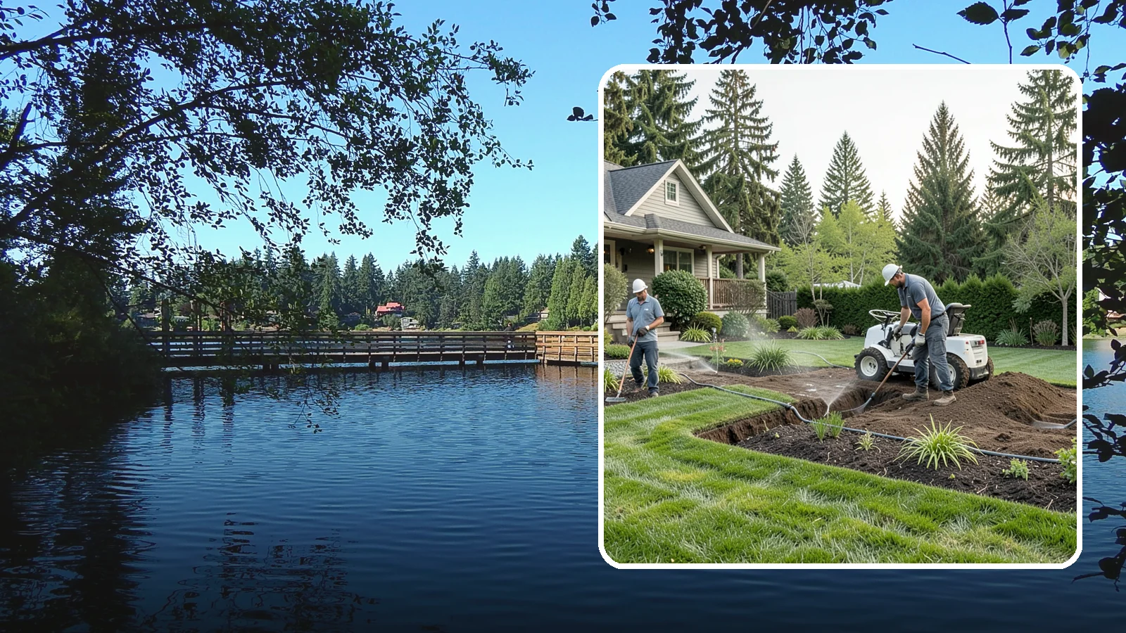 Grading for Drainage in Federal Way, King County, WA - Targeted grading that reshapes the ground to move water away from your home and eliminate wet spots.