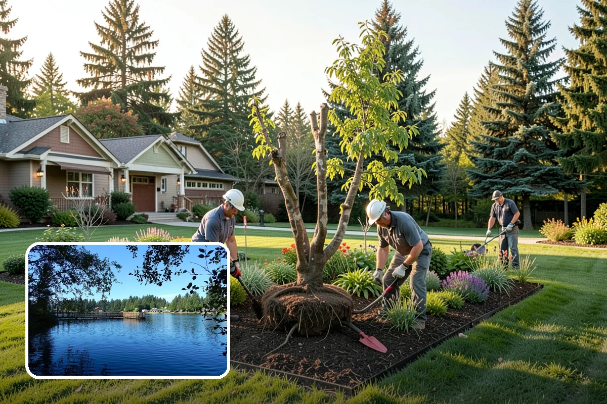Grading for Drainage in Federal Way, King County, WA - Moves water away from the house