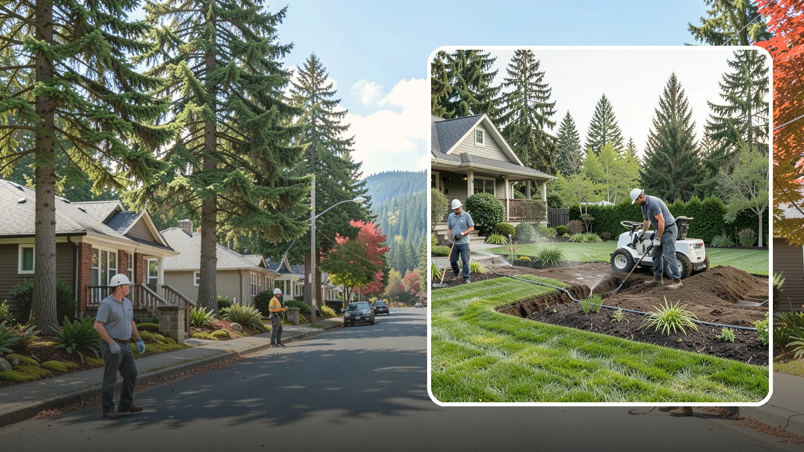 Grading for Drainage in Hunts Point, King County, WA - Targeted grading that reshapes the ground to move water away from your home and eliminate wet spots.