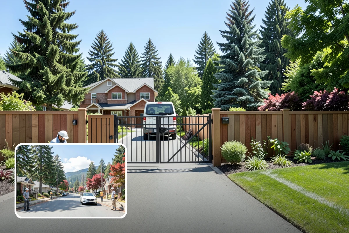 Grading for Drainage in Hunts Point, King County, WA - Moves water away from the house