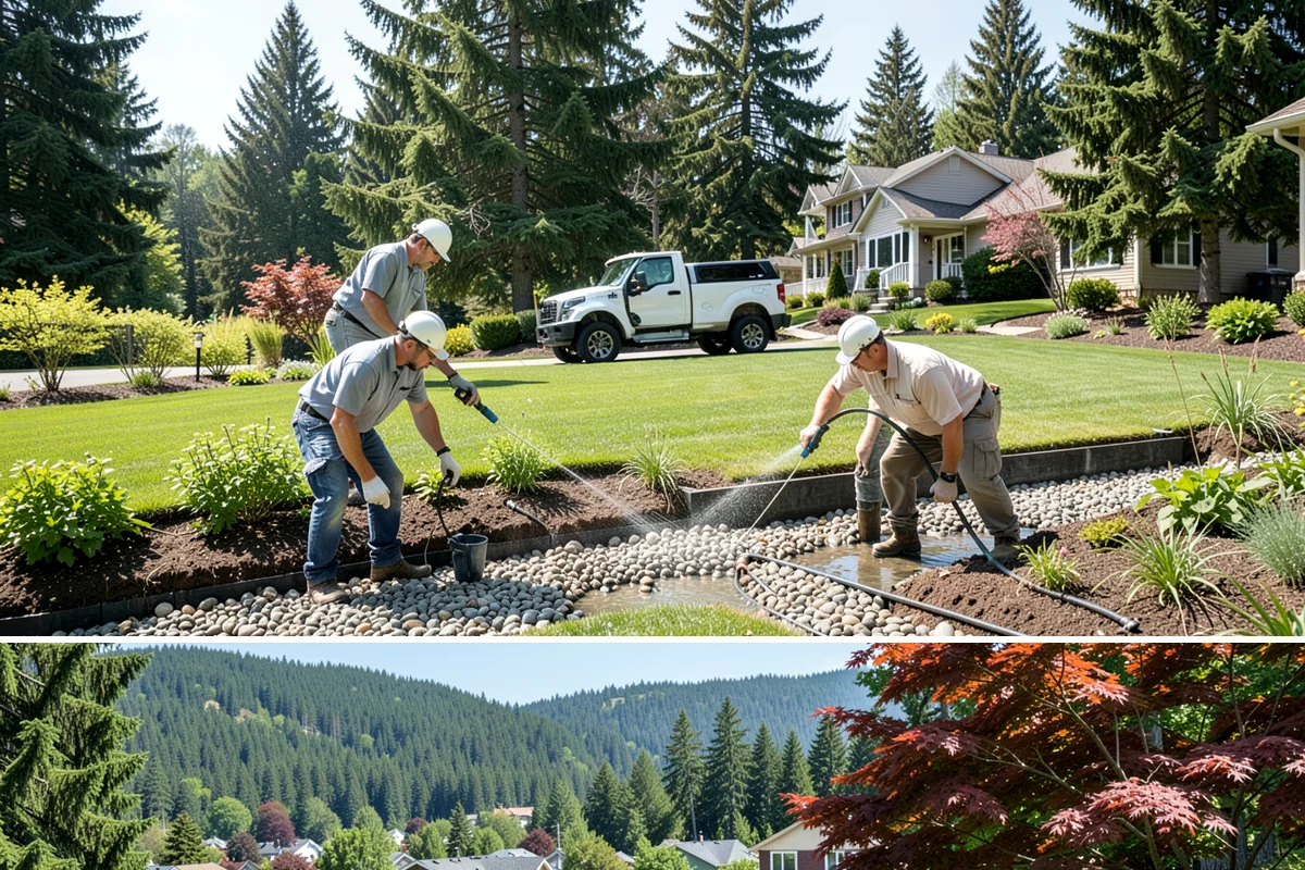 Grading for Drainage in Index, Snohomish County, WA - Best done in drier conditions.