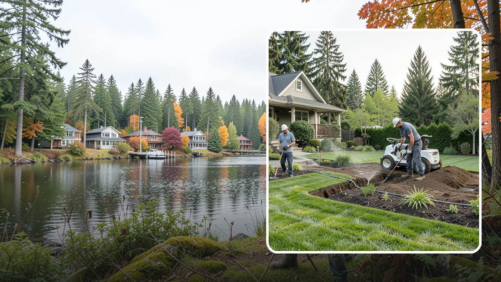 Grading for Drainage in La Conner, Skagit County, WA - Targeted grading that reshapes the ground to move water away from your home and eliminate wet spots.