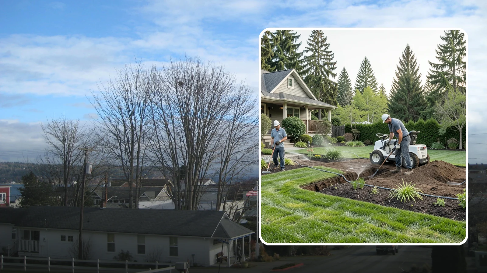 Grading for Drainage in Langley, Island County, WA - Targeted grading that reshapes the ground to move water away from your home and eliminate wet spots.