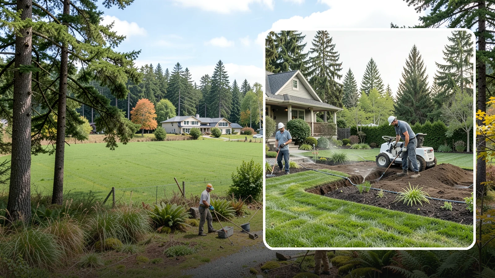 Grading for Drainage in Lyman, Skagit County, WA - Targeted grading that reshapes the ground to move water away from your home and eliminate wet spots.