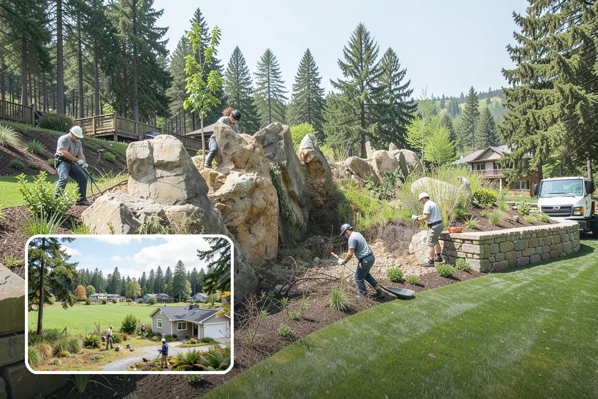 Grading for Drainage in Lyman, Skagit County, WA - Moves water away from the house