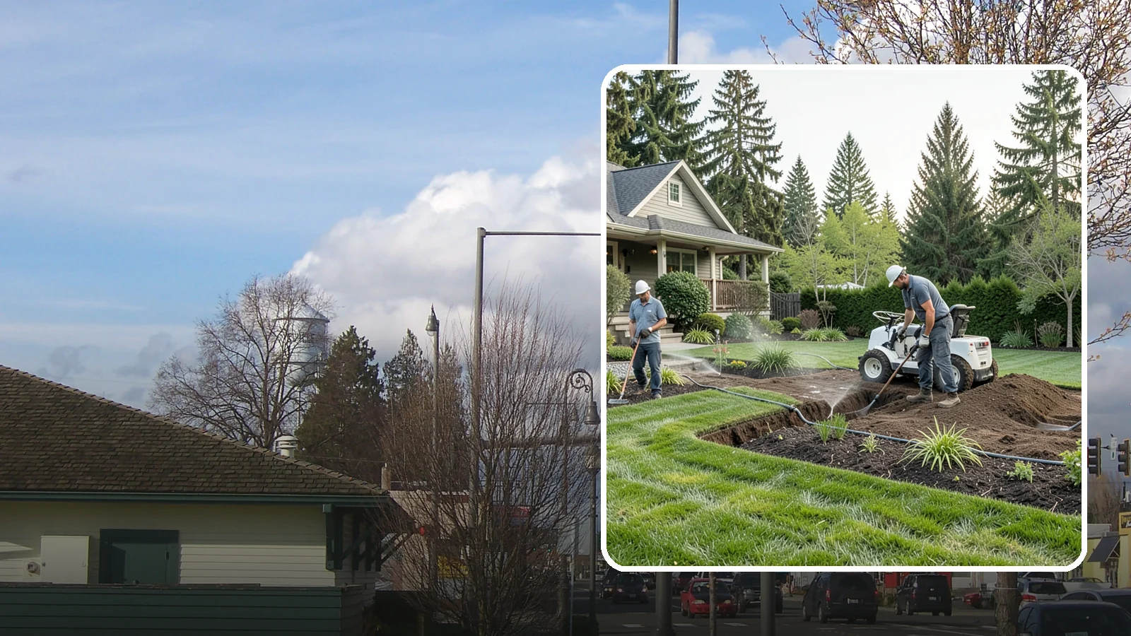 Grading for Drainage in Marysville, Snohomish County, WA - Targeted grading that reshapes the ground to move water away from your home and eliminate wet spots.