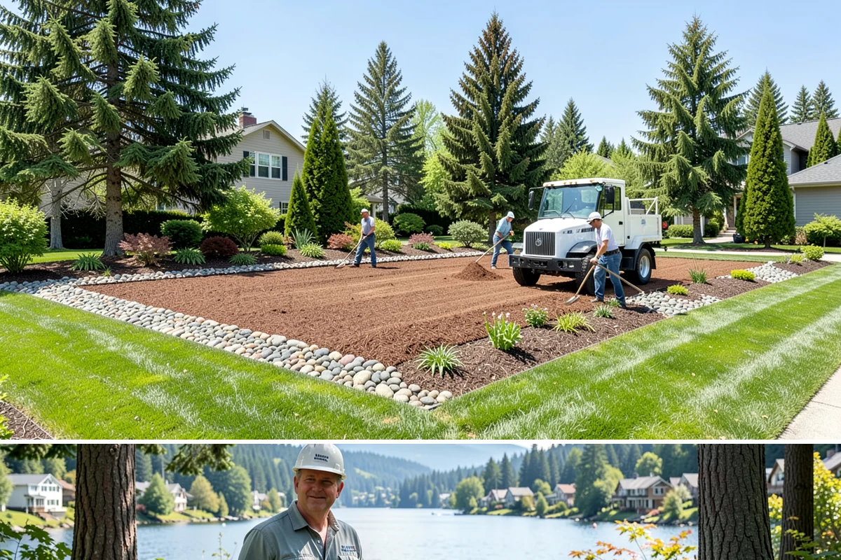 Grading for Drainage in Milton, King County, WA - Best done in drier conditions.