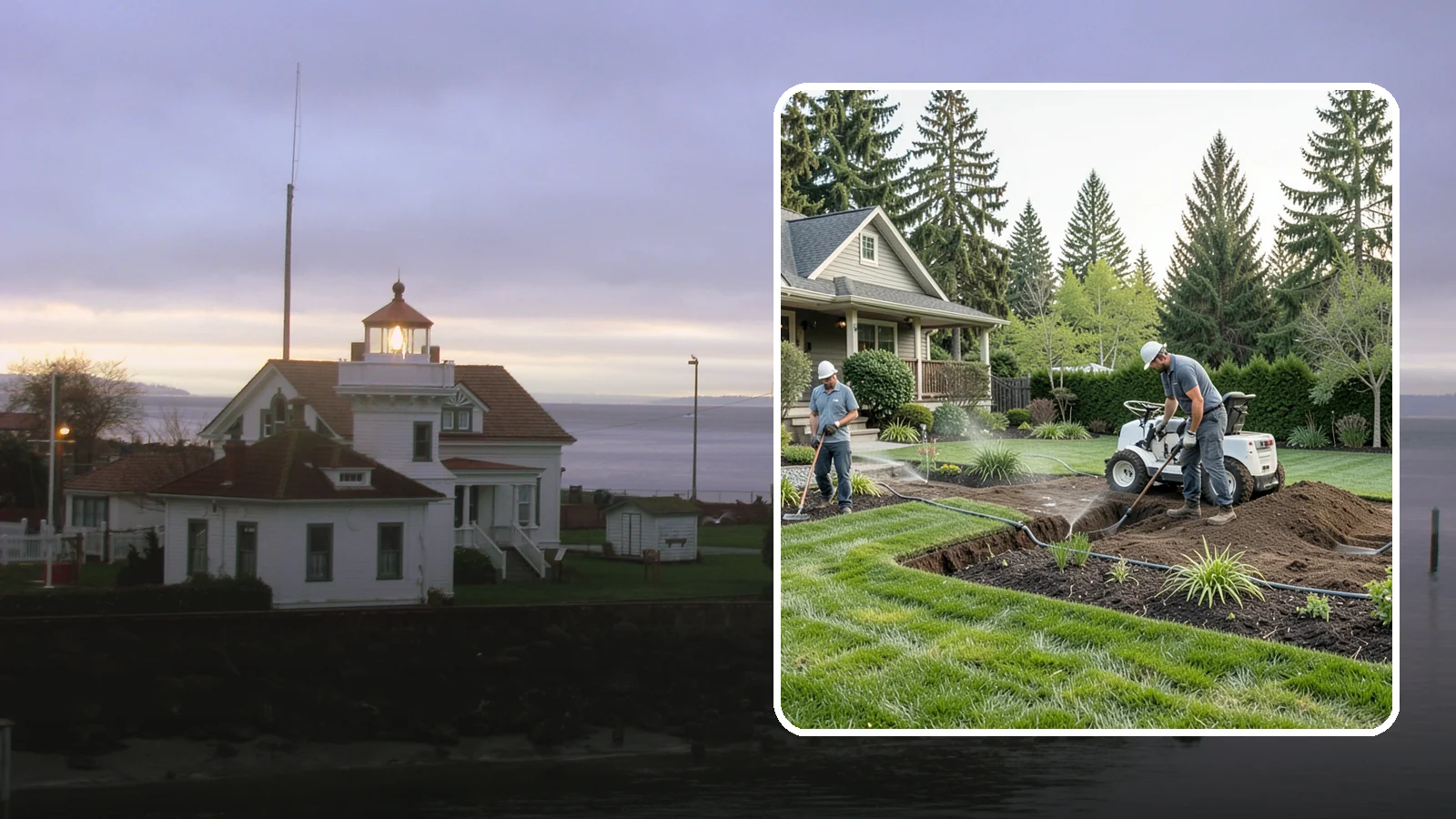 Grading for Drainage in Mukilteo, Snohomish County, WA - Targeted grading that reshapes the ground to move water away from your home and eliminate wet spots.