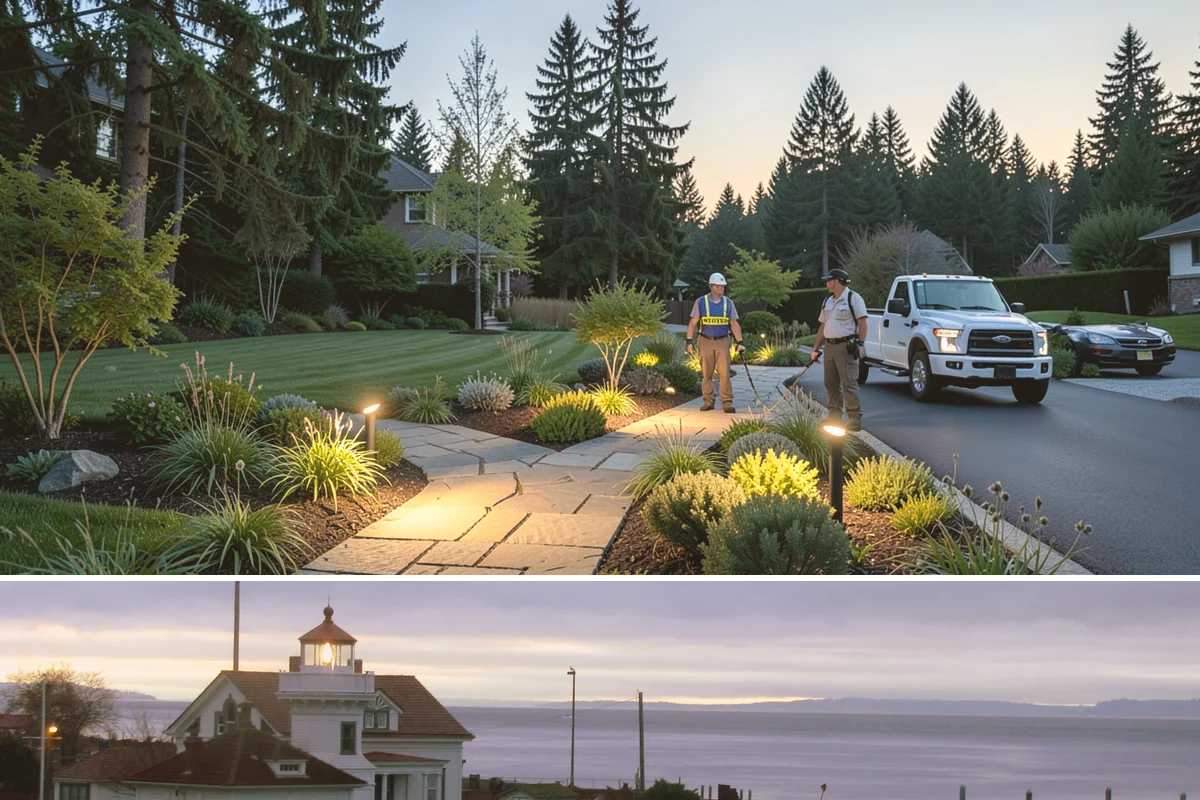 Grading for Drainage in Mukilteo, Snohomish County, WA - Best done in drier conditions.