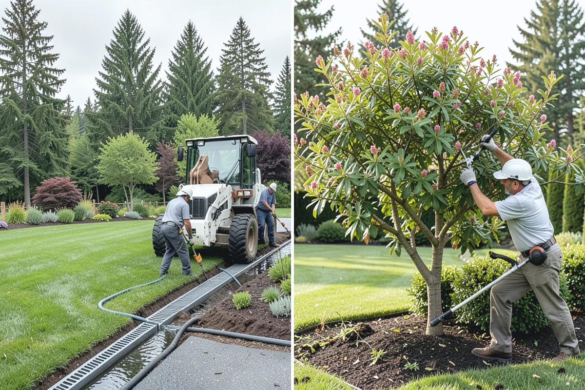 Grading for Drainage in Redmond, King County, WA - Assess water flow and problem areas