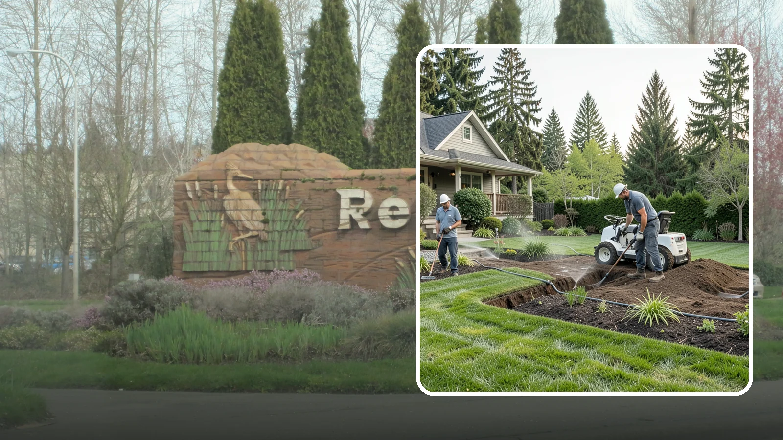 Grading for Drainage in Renton, King County, WA - Targeted grading that reshapes the ground to move water away from your home and eliminate wet spots.