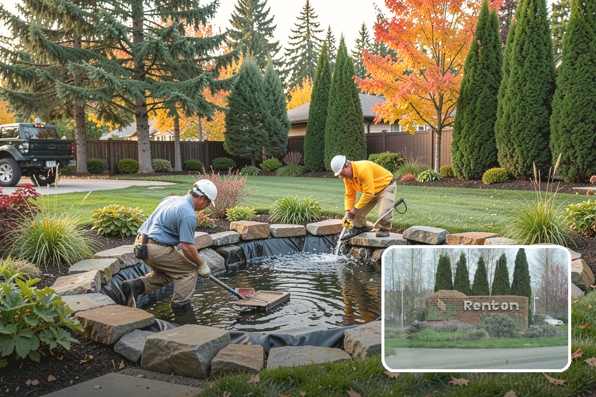 Grading for Drainage in Renton, King County, WA - Moves water away from the house