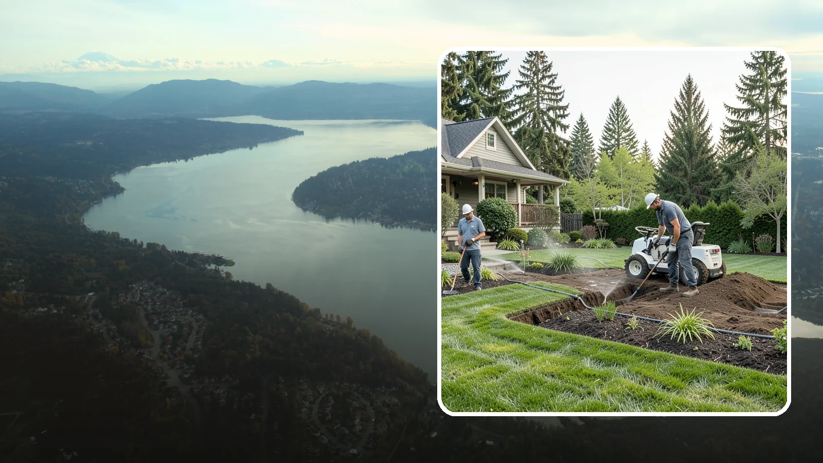 Grading for Drainage in Sammamish, King County, WA - Targeted grading that reshapes the ground to move water away from your home and eliminate wet spots.