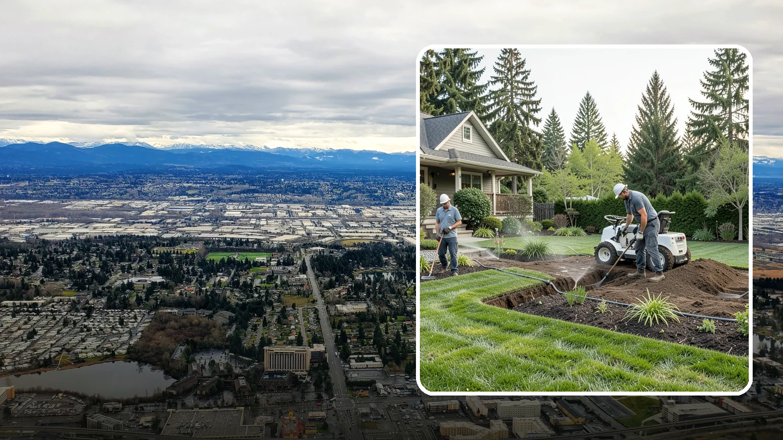 Grading for Drainage in SeaTac, King County, WA - Targeted grading that reshapes the ground to move water away from your home and eliminate wet spots.