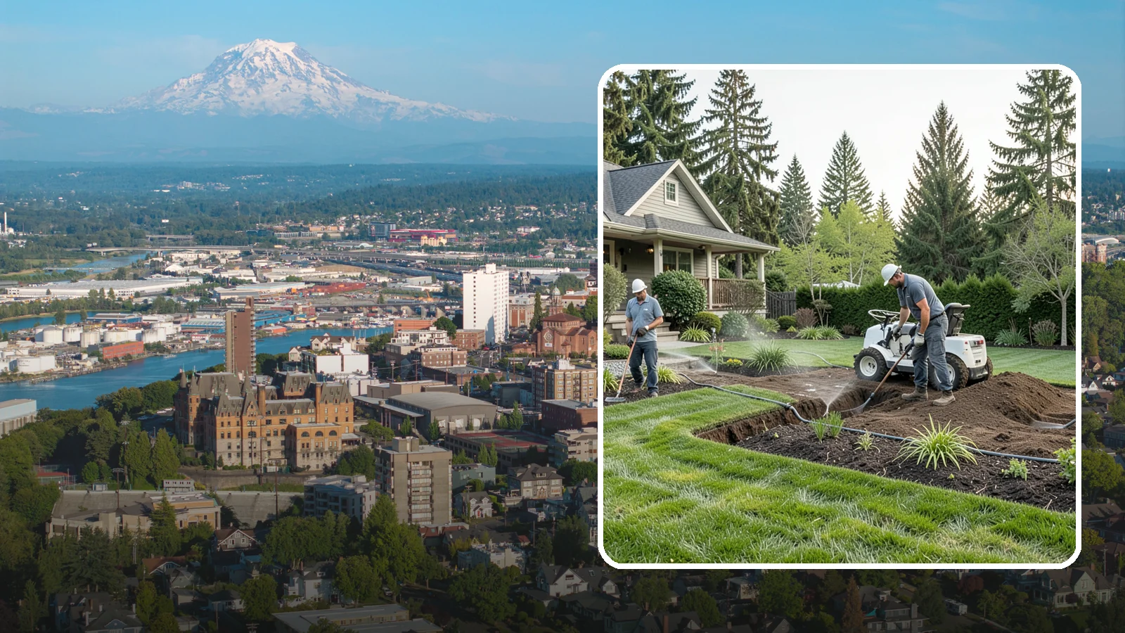 Grading for Drainage in Tacoma, Pierce County, WA - Targeted grading that reshapes the ground to move water away from your home and eliminate wet spots.