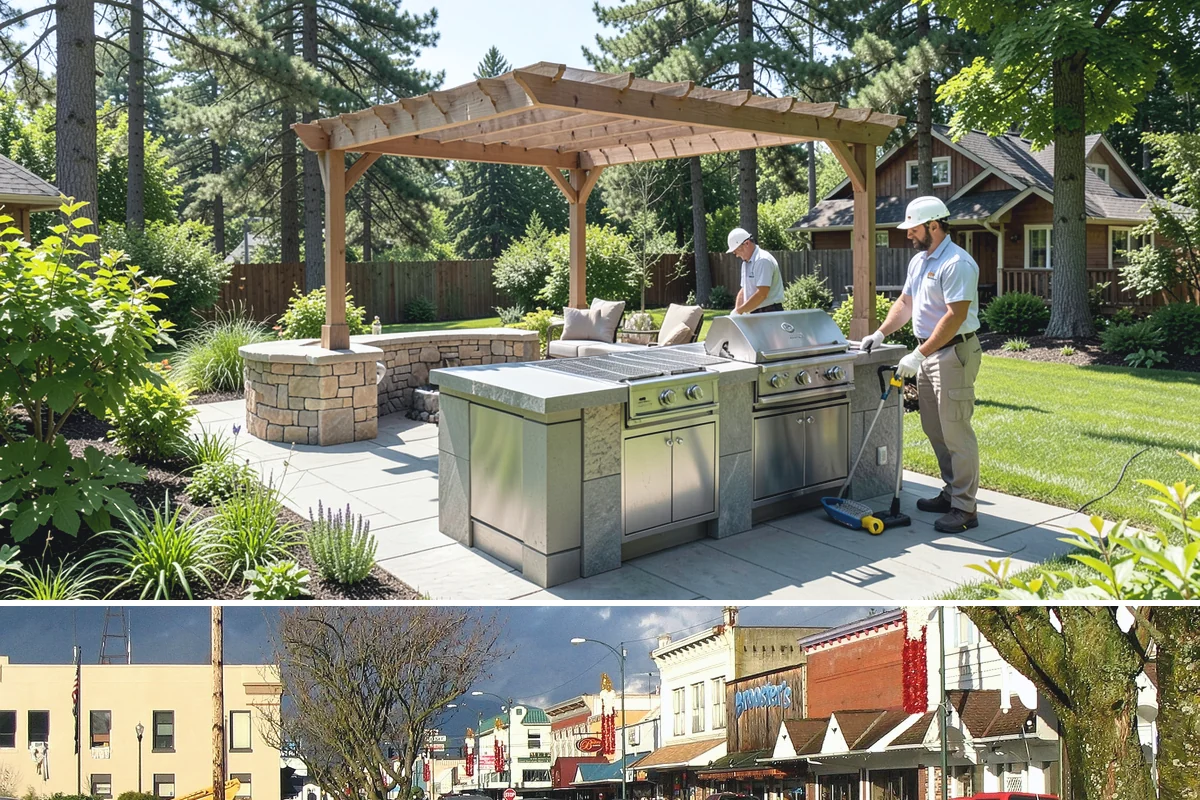 Granite Paver Installation in Arlington, Snohomish County, WA - Best installed spring through fall so the base compacts dry, though dense granite tolerates our wet climate exceptionally well...