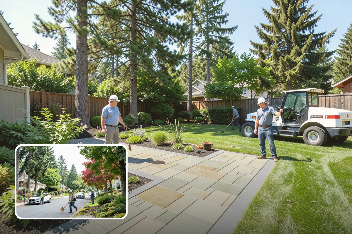 Granite Paver Installation in Beaux Arts Village, King County, WA - Extremely hard and abrasion-resistant surface