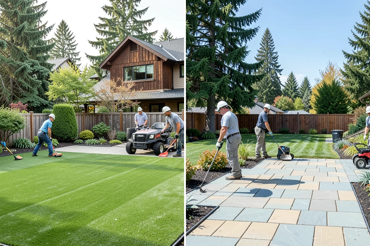 Granite Paver Installation in Concrete, Skagit County, WA - Confirm layout, finish, and drainage plan