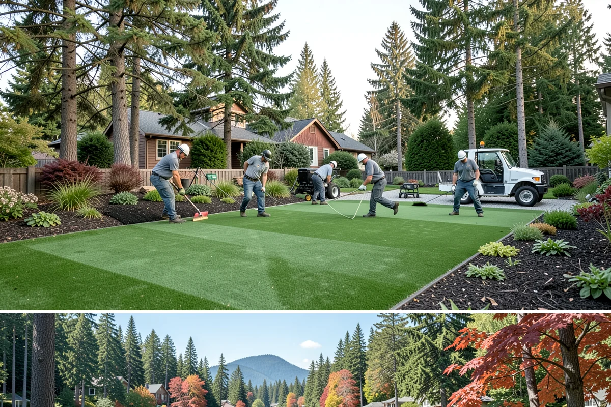 Granite Paver Installation in Covington, King County, WA - Best installed spring through fall so the base compacts dry, though dense granite tolerates our wet climate exceptionally well...