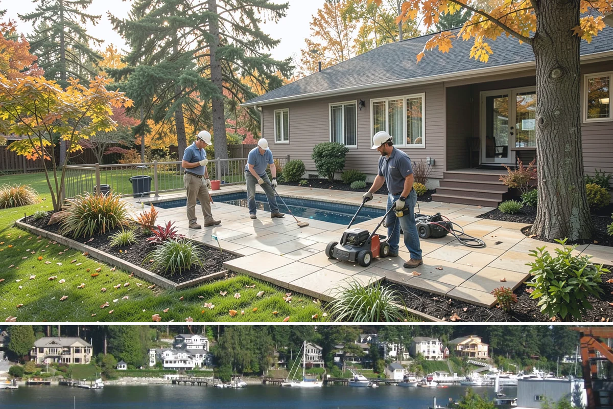 Granite Paver Installation in Gig Harbor, Pierce County, WA - Best installed spring through fall so the base compacts dry, though dense granite tolerates our wet climate exceptionally well...