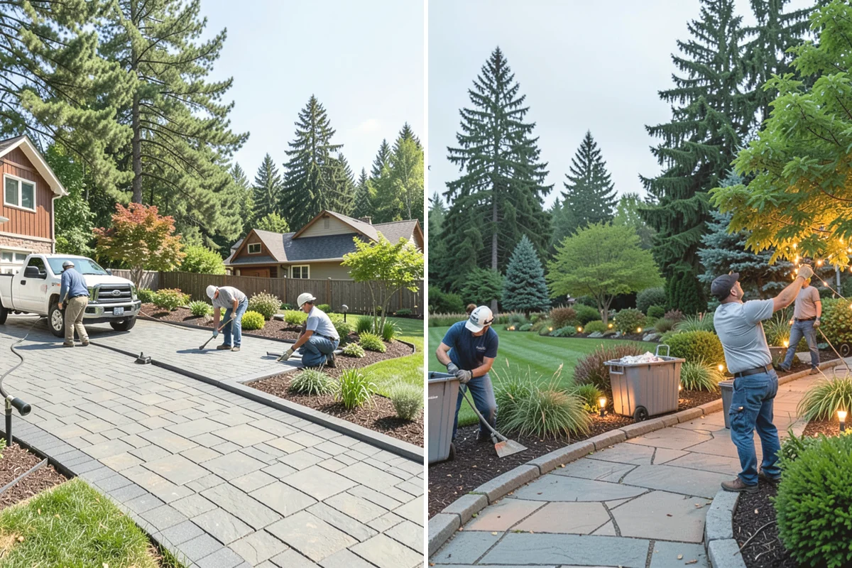 Granite Paver Installation in La Conner, Skagit County, WA - Confirm layout, finish, and drainage plan