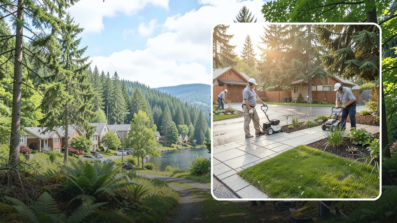 Granite Paver Installation in Lake Forest Park, King County, WA - Ultra-hard granite pavers with superb color permanence and traction, built for demanding Northwest driveways, steps, and entries.