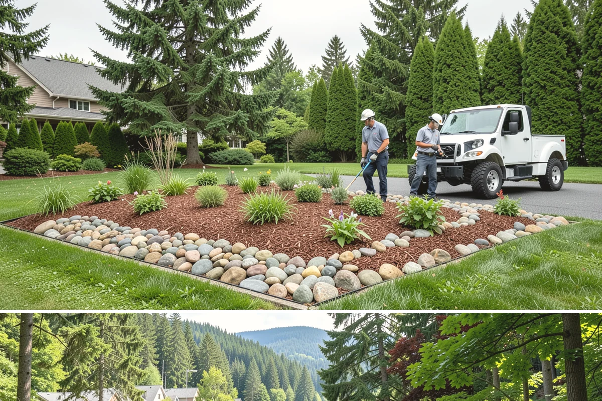 Granite Paver Installation in Lake Forest Park, King County, WA - Best installed spring through fall so the base compacts dry, though dense granite tolerates our wet climate exceptionally well...