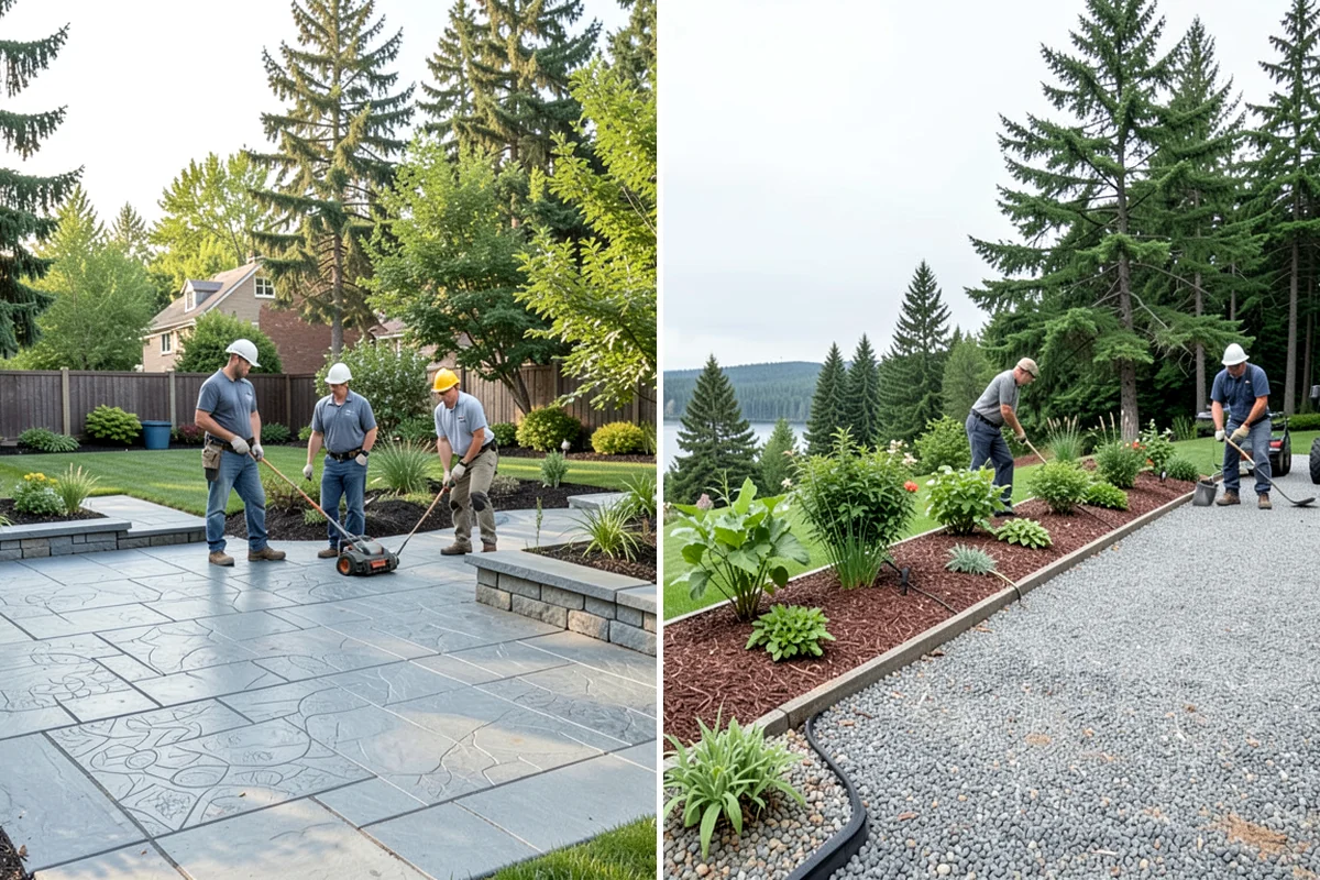 Granite Paver Installation in Lyman, Skagit County, WA - Confirm layout, finish, and drainage plan