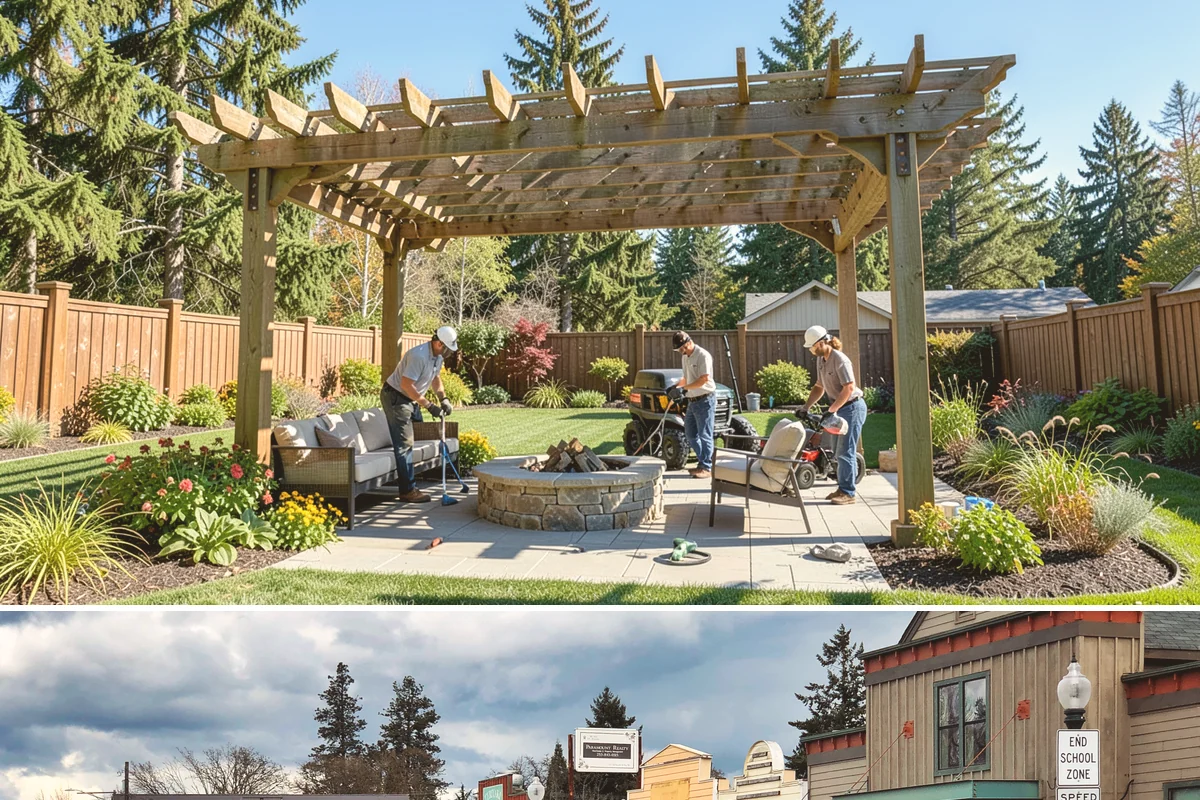 Granite Paver Installation in Roy, Pierce County, WA - Best installed spring through fall so the base compacts dry, though dense granite tolerates our wet climate exceptionally well...