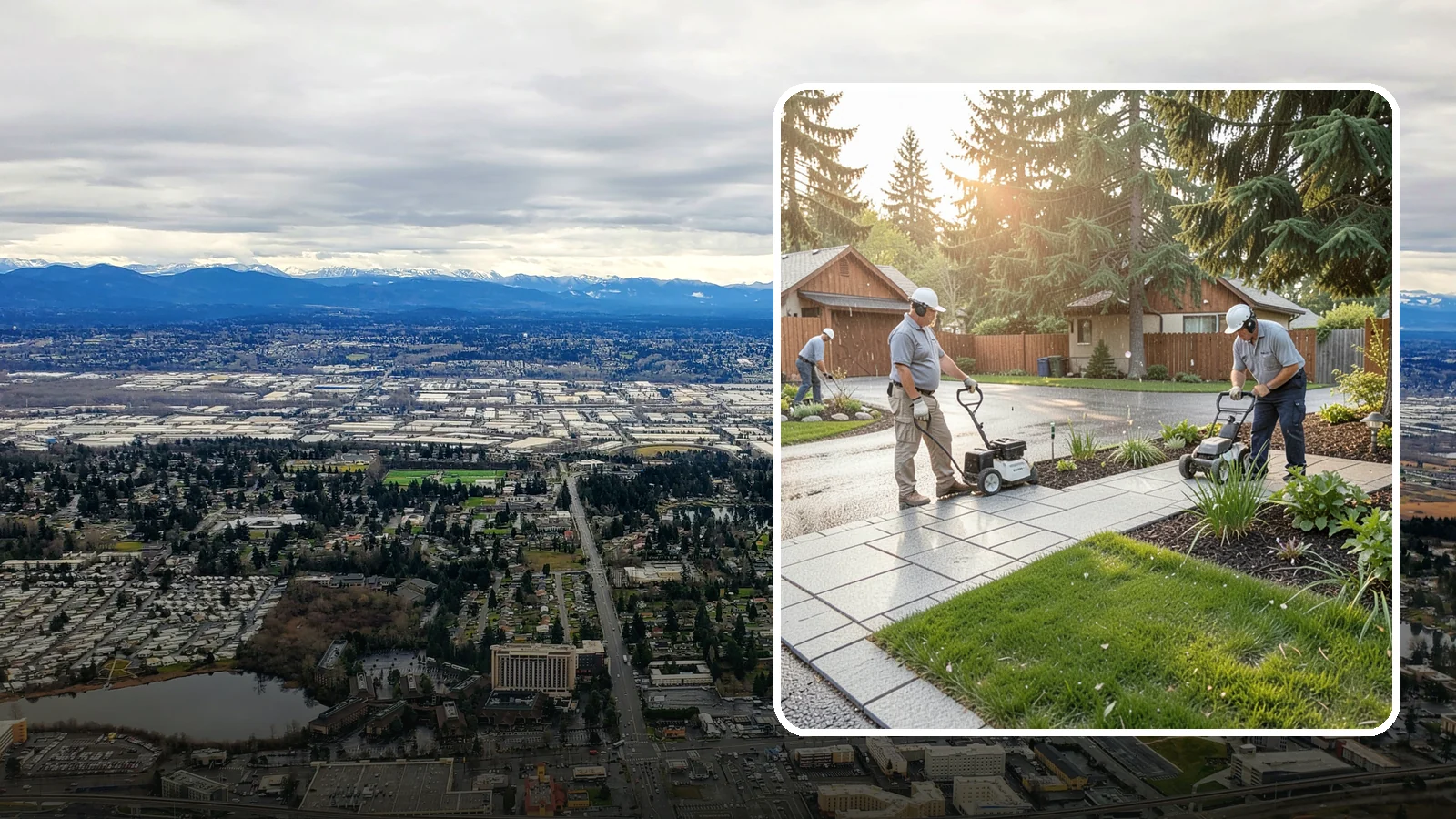 Granite Paver Installation in SeaTac, King County, WA - Ultra-hard granite pavers with superb color permanence and traction, built for demanding Northwest driveways, steps, and entries.