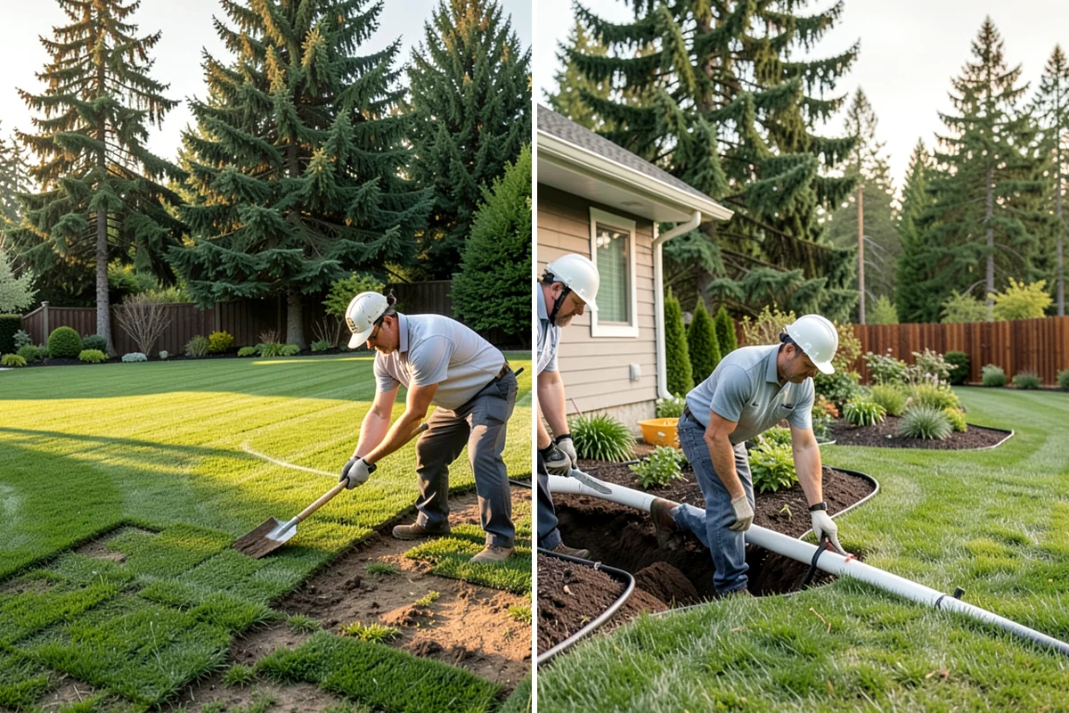 Granite Paver Installation in Snoqualmie, King County, WA - Confirm layout, finish, and drainage plan