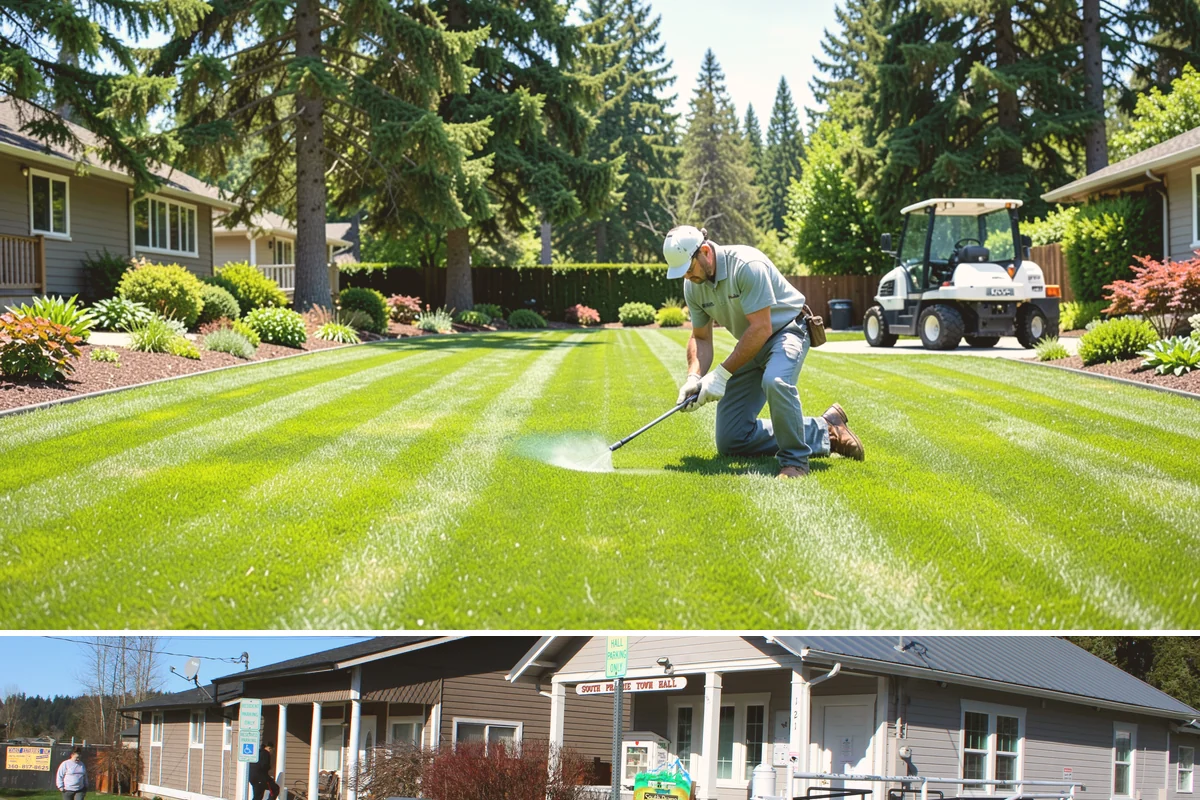Granite Paver Installation in South Prairie, Pierce County, WA - Best installed spring through fall so the base compacts dry, though dense granite tolerates our wet climate exceptionally well...