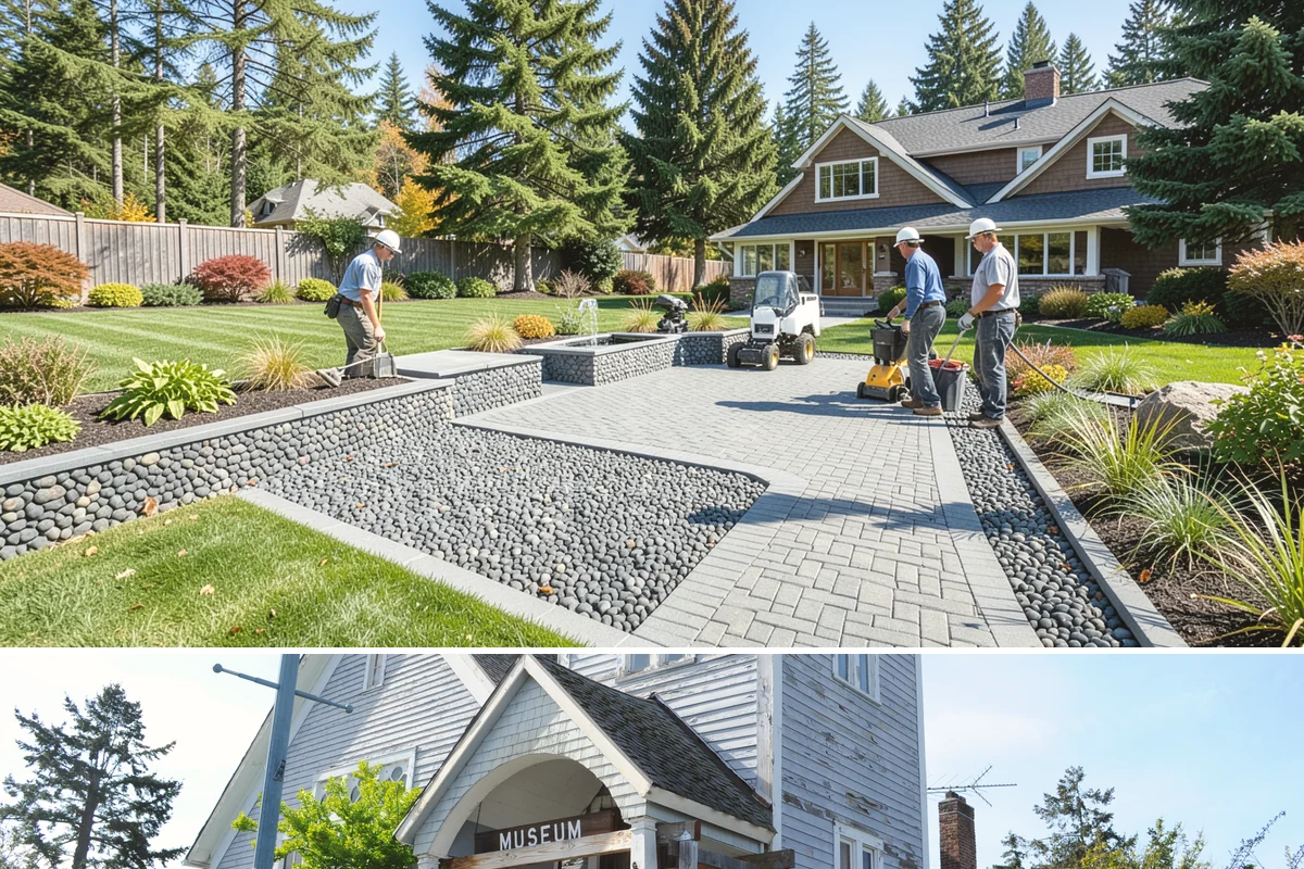 Granite Paver Installation in Steilacoom, Pierce County, WA - Best installed spring through fall so the base compacts dry, though dense granite tolerates our wet climate exceptionally well...