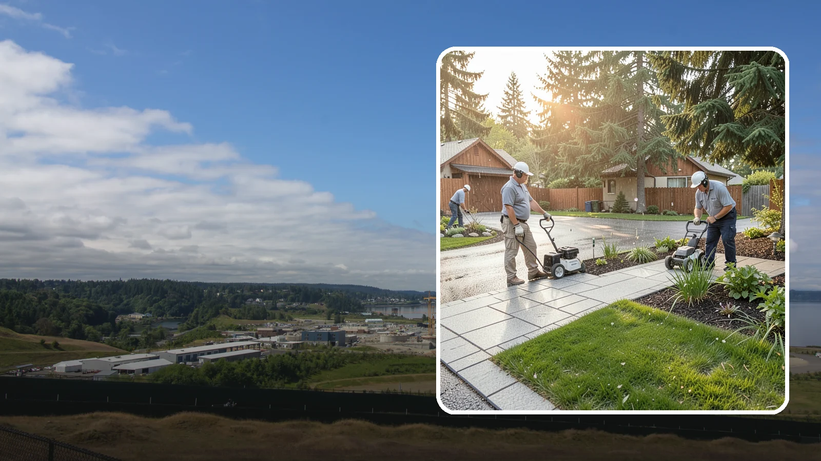 Granite Paver Installation in University Place, Pierce County, WA - Ultra-hard granite pavers with superb color permanence and traction, built for demanding Northwest driveways, steps, and entries.