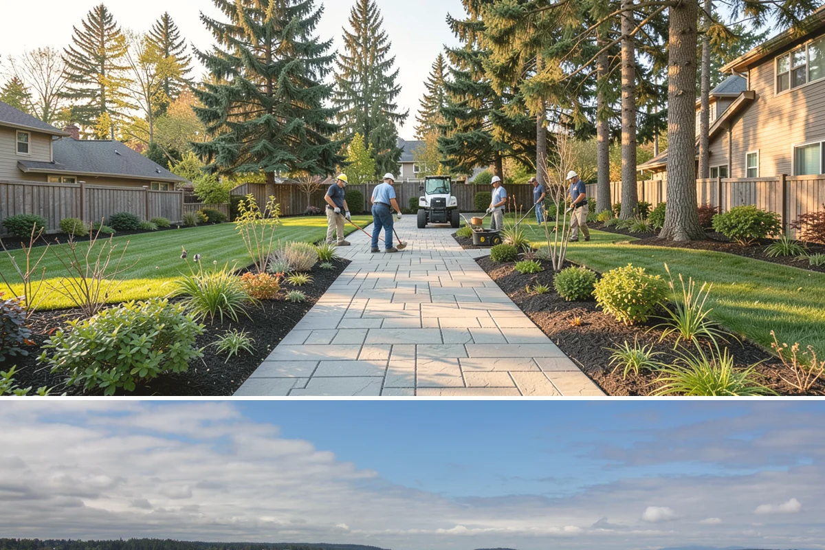 Granite Paver Installation in University Place, Pierce County, WA - Best installed spring through fall so the base compacts dry, though dense granite tolerates our wet climate exceptionally well...
