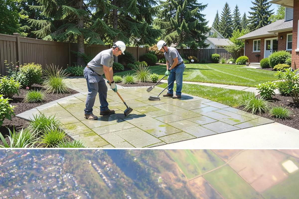 Grass Trimming in Algona, King County, WA - Performed with each mow through the growing season.