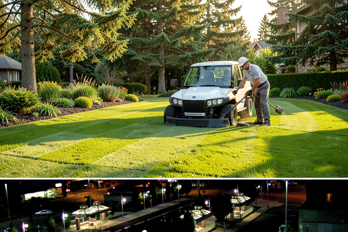 Grass Trimming in Auburn, King County, WA - Performed with each mow through the growing season.