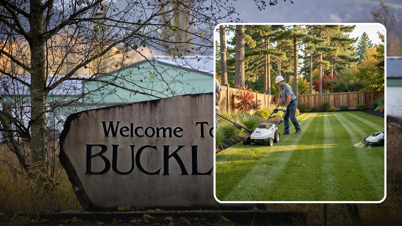 Grass Trimming in Buckley, Pierce County, WA - String trimming that reaches the spots a mower cannot, so your whole lawn looks uniformly cut.