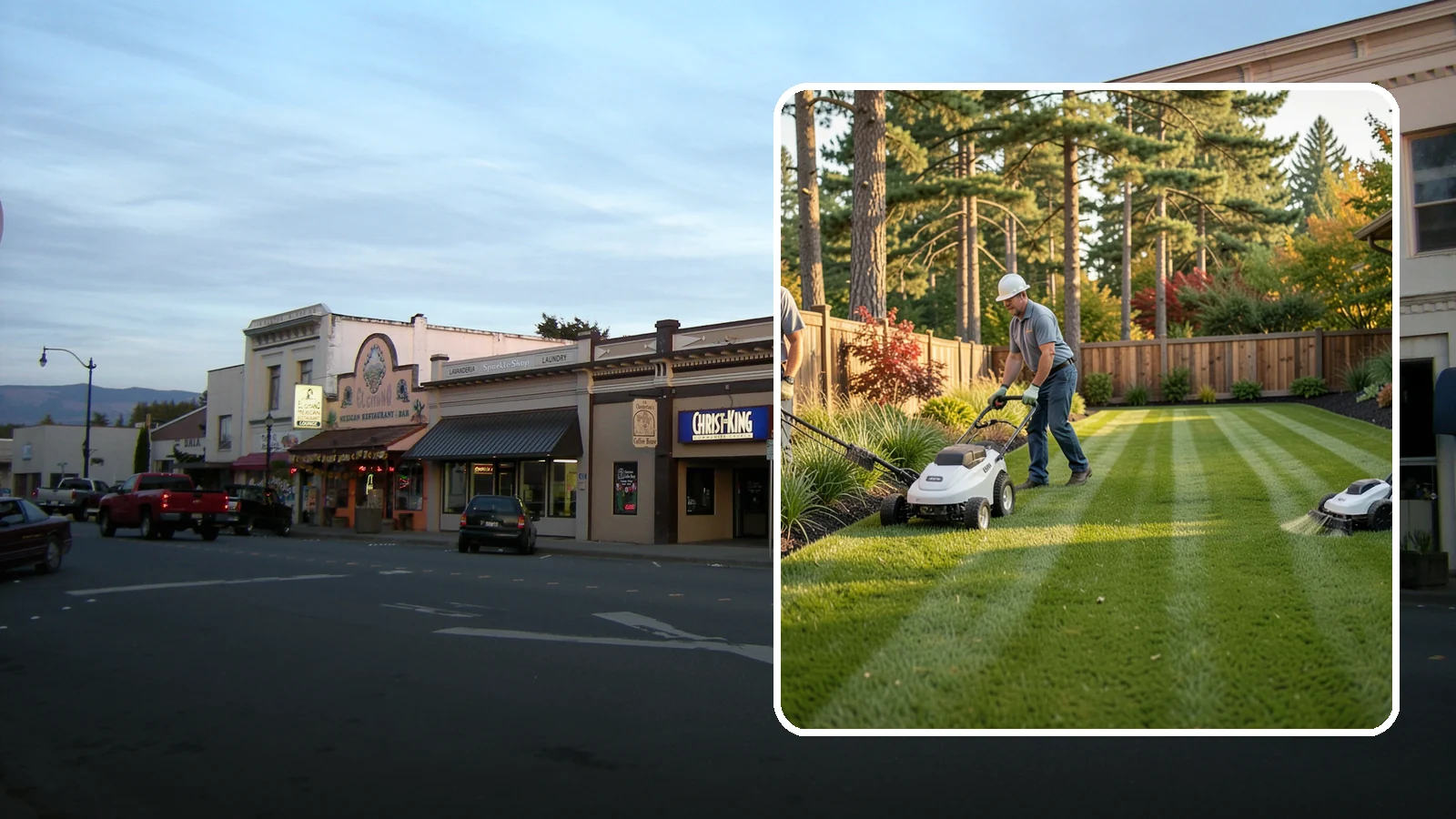 Grass Trimming in Burlington, Skagit County, WA - String trimming that reaches the spots a mower cannot, so your whole lawn looks uniformly cut.