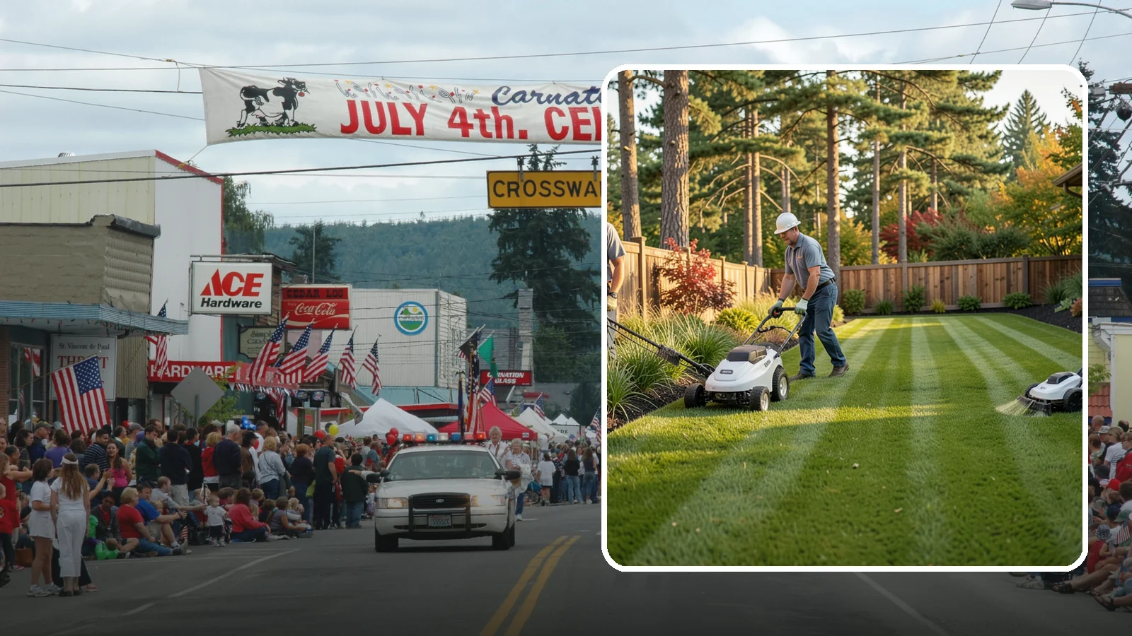 Grass Trimming in Carnation, King County, WA - String trimming that reaches the spots a mower cannot, so your whole lawn looks uniformly cut.