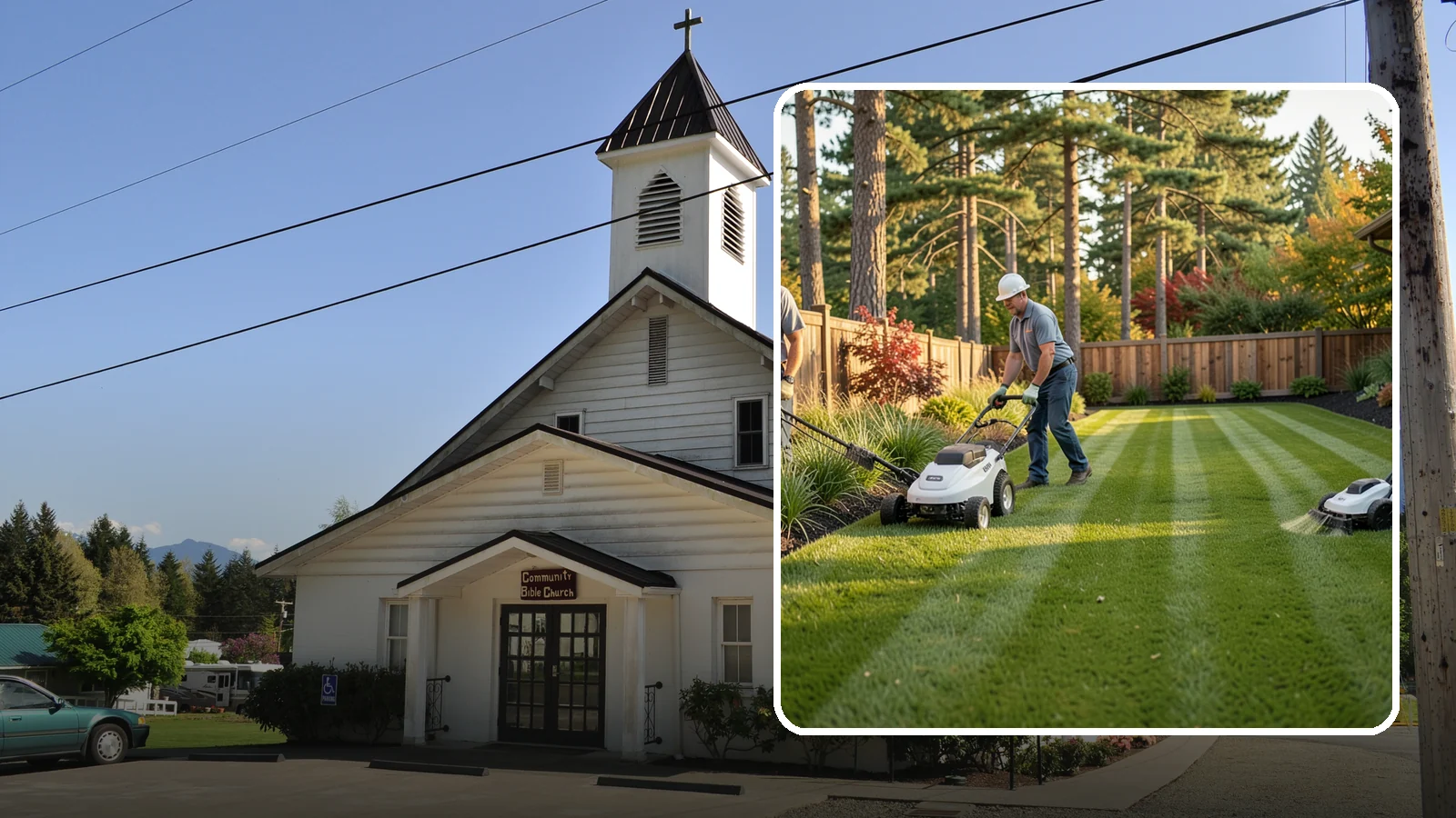 Grass Trimming in Concrete, Skagit County, WA - String trimming that reaches the spots a mower cannot, so your whole lawn looks uniformly cut.