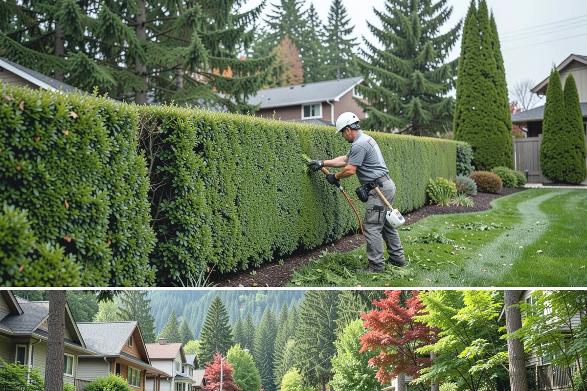 Grass Trimming in Darrington, Snohomish County, WA - Performed with each mow through the growing season.