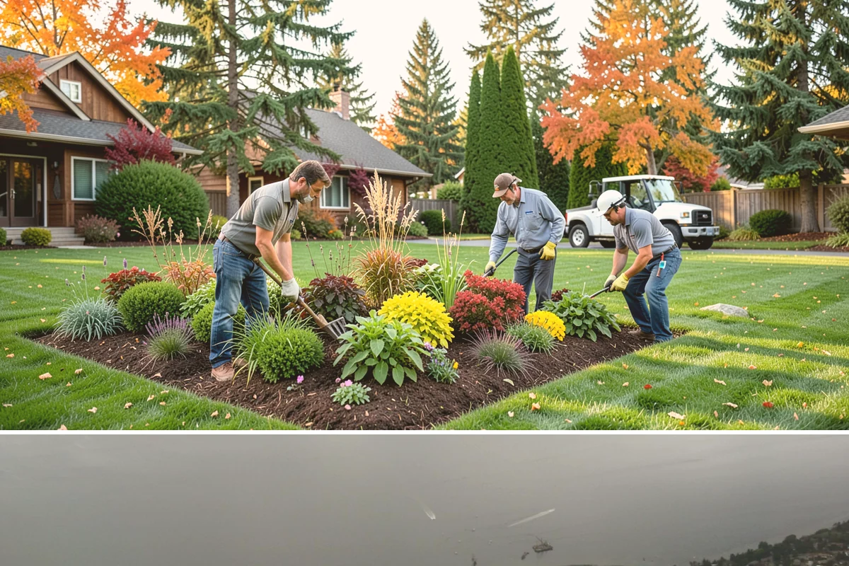 Grass Trimming in Des Moines, King County, WA - Performed with each mow through the growing season.
