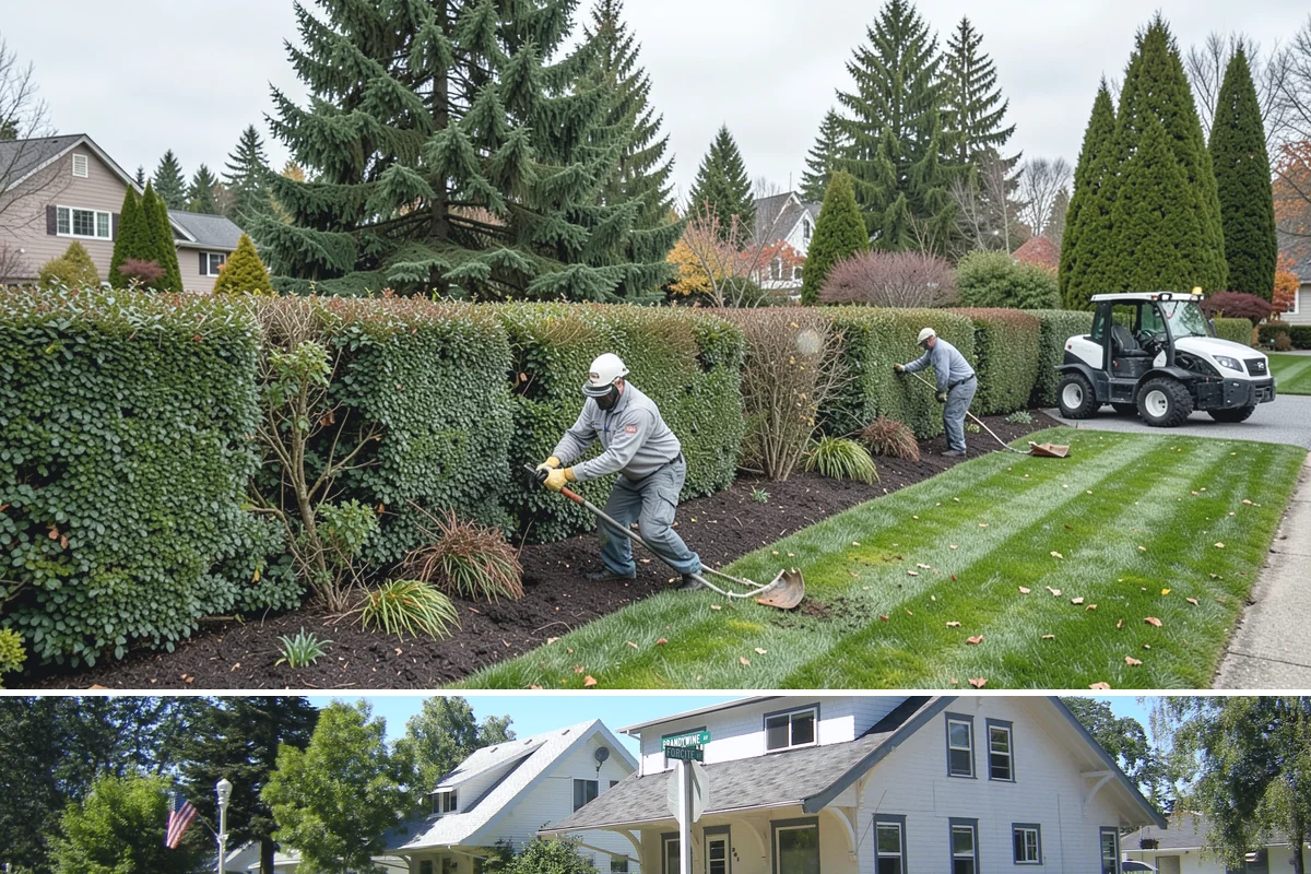 Grass Trimming in DuPont, Pierce County, WA - Performed with each mow through the growing season.