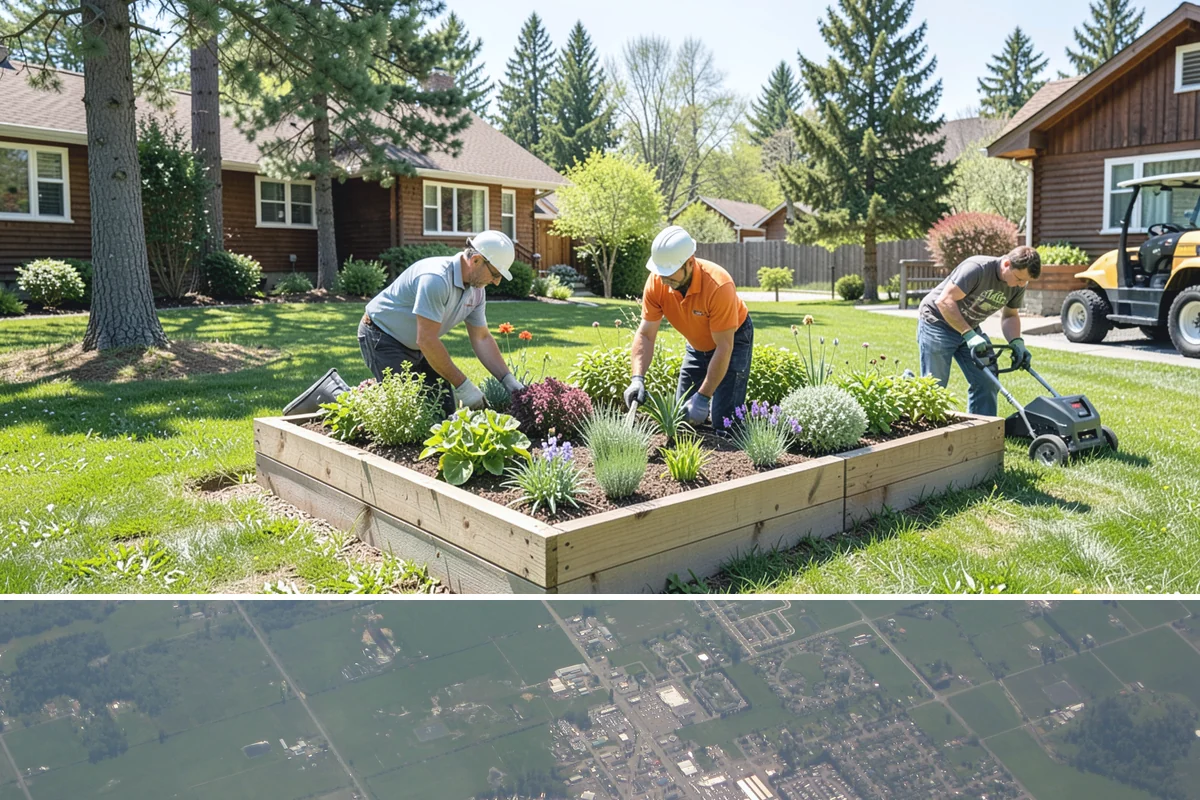 Grass Trimming in Enumclaw, King County, WA - Performed with each mow through the growing season.