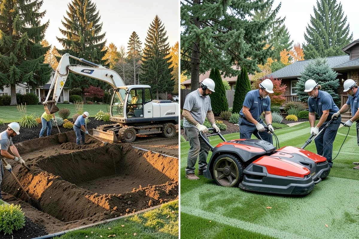 Grass Trimming in Everett, Snohomish County, WA - Identify areas the mower cannot reach