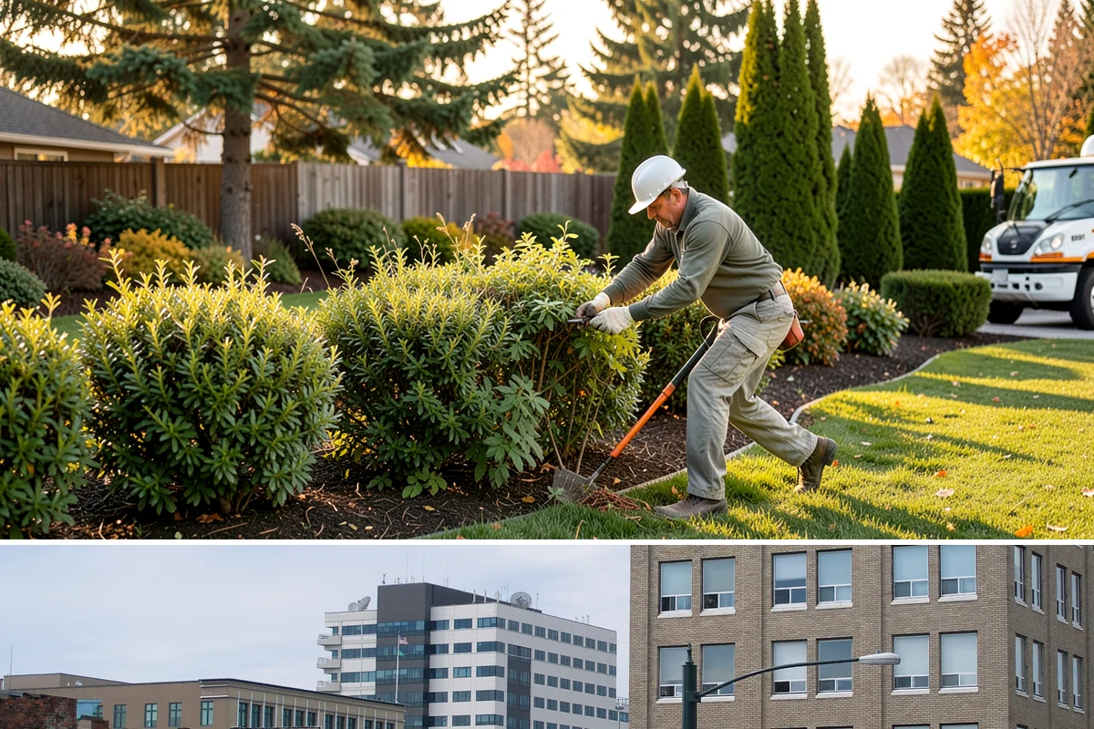 Grass Trimming in Everett, Snohomish County, WA - Performed with each mow through the growing season.
